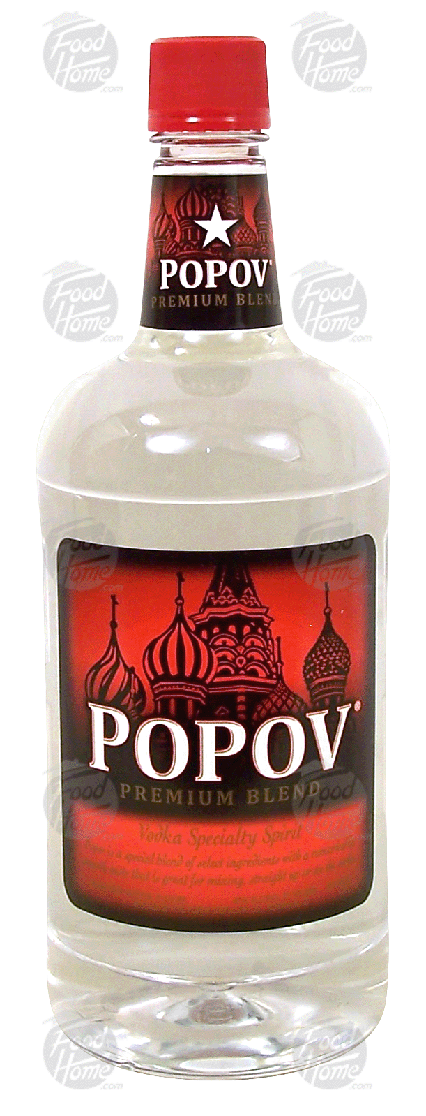 Popov Premium Blend vodka specialty spirit, 40% alc. by vol. Full-Size Picture